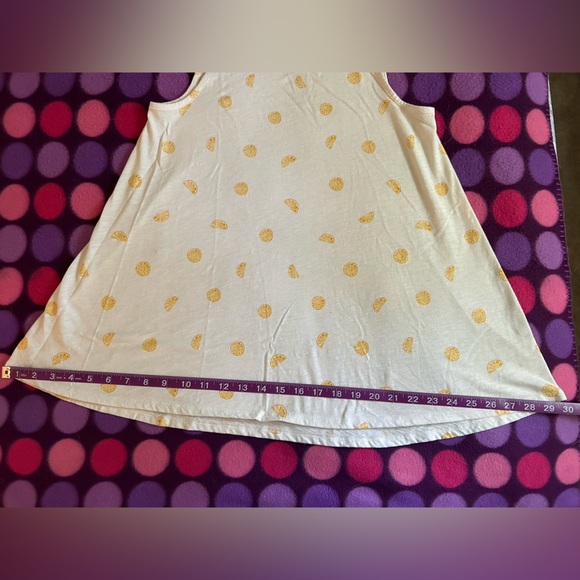 Flowy Orange Printed Tank Top - Picture 3 of 7